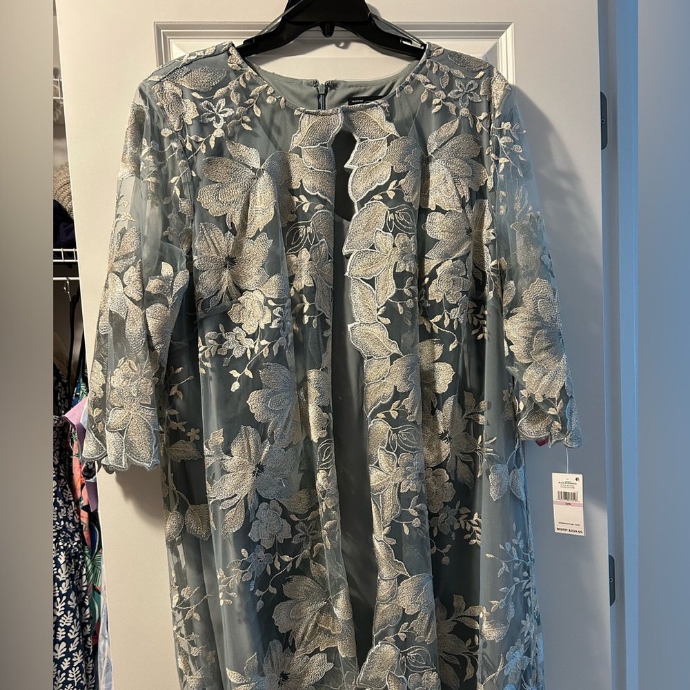 Alex Evenings Ice Sage Formal Dress